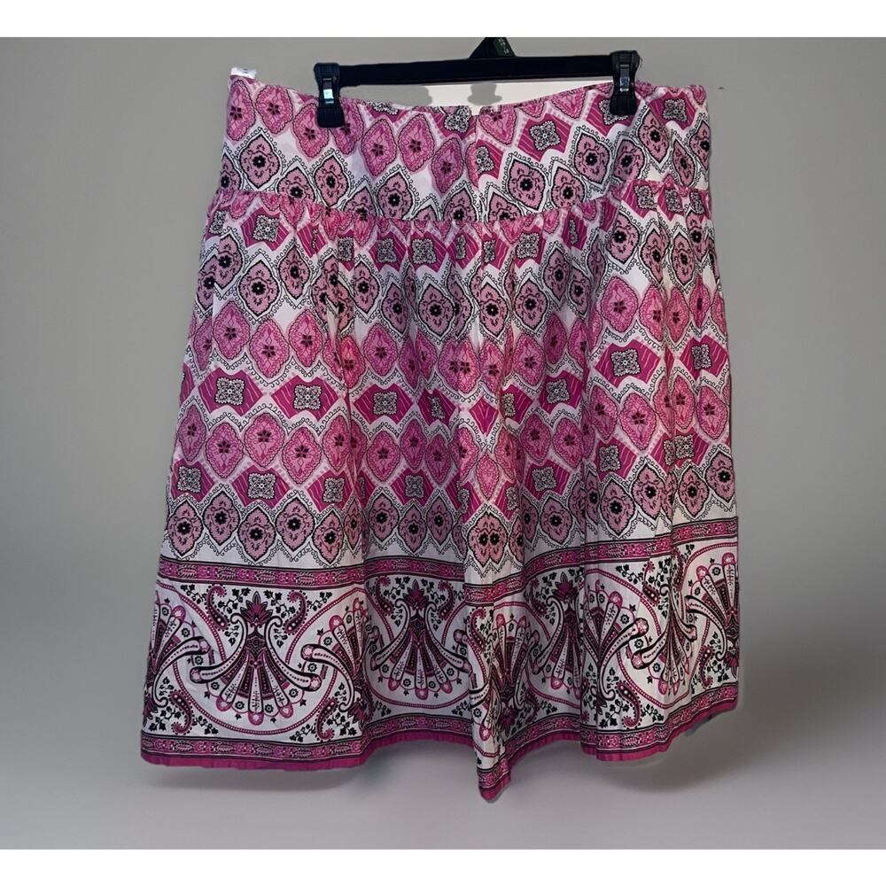 Fashion Bug Size 16 Pink Embroidered Skirt Romantic NWT